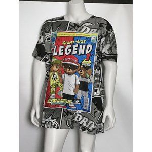 Hustle Men’s TShirt Short Sleeve Full Print Size 3XL
